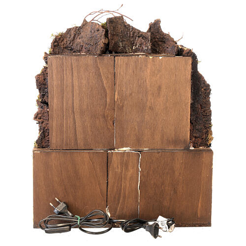 Otoczenie do szopki neapolitańskiej z tarasem i fontanną, 50x40x30, do figurek 8-10 cm 5