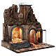 Neapolitan Nativity Scene village ruined arch lights 60x50x40 cm for figurines of 10 cm average height s3