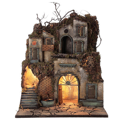 Szkic grobu neapolitańskiego, portyk fontanny, 60x50x40, statuetki 10 cm 1