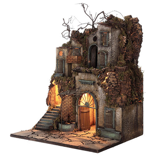 Szkic grobu neapolitańskiego, portyk fontanny, 60x50x40, statuetki 10 cm 3