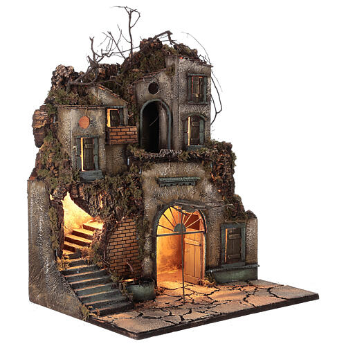 Szkic grobu neapolitańskiego, portyk fontanny, 60x50x40, statuetki 10 cm 4