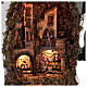 Presépio completo napolitano cafeteira moka com FUMAÇA VERDADEIRA, figuras terracota altura média 8 cm, medidas: 102x60x52 cm s2