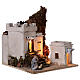 Arab setting (A) white houses for Neapolitan Nativity Scene with 8 cm figurines 35x35x35 cm s4