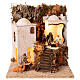 Borgo arabo (B) Natività pastori 8 cm illuminato presepe napoletano 40x35x35 cm s1