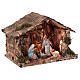 Heilige Familie in einer Hütte Neapolitanische Krippe, 20x30x20 cm s4