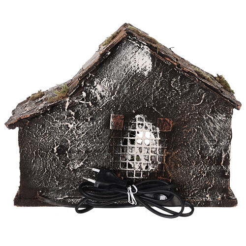 Cabaña belén napolitano estatuas terracota 12 cm 25x30x20 5