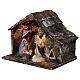 Stable for Neapolitan Nativity Scene with terracotta figurines of 12 cm high 25x30x20 cm s3