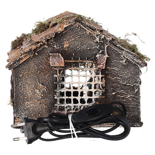 Szopka ze Świętą Rodziną, szopka neapolitańska z figurkami terakota 8 cm, 15×20×18 cm 4