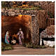 Village with fountain lights with Holy Family set 10 cm, 50x75x40 cm s2