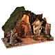 Lighted corner stable with windmill, 10 cm nativity 40x60x35 cm s4