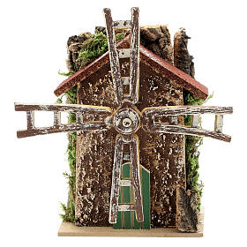 Functioning windmill figurine, 10x5x15 cm