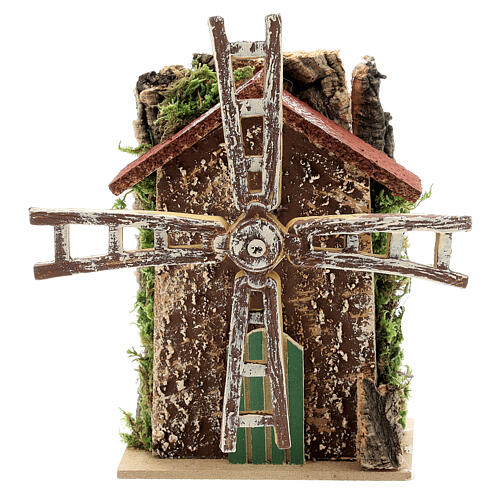 Młyn z ruchomym wiatrakiem , 10x5x15 cm 1