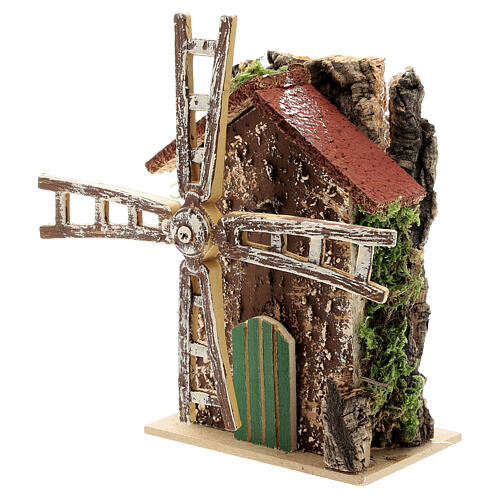 Młyn z ruchomym wiatrakiem , 10x5x15 cm 2