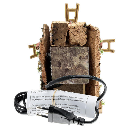 Młyn z ruchomym wiatrakiem , 10x5x15 cm 4