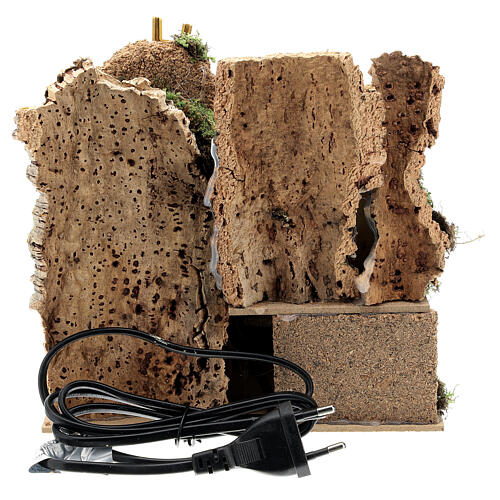 Domek z młynem z wiatrakiem ruchomym, 20x15x20 cm 4