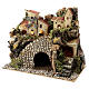 Village with staircase and mill 20X15X30 cm, nativity set 8 cm s2