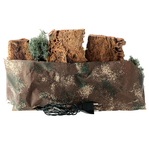 Häuschen zwischen Felsen mit Schafen, 25x35x20 cm 5