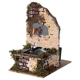 Krippe Brunnen: Brunnen in rustikalem Stil für Krippe, 15x10x15 cm