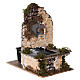 Rustic electric fountain with cork wall 15x10x15 cm for Nativity Scene with 12-14 cm characters s3