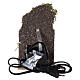 Rustic electric fountain with cork wall 15x10x15 cm for Nativity Scene with 12-14 cm characters s4