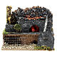 Fucina presepe 14-16 cmattrezzi lampada effetto fiamma 10x15x10 cm s1