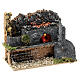 Fucina presepe 14-16 cmattrezzi lampada effetto fiamma 10x15x10 cm s2