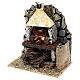 Masonry wood-fired oven flame effect light 15x15x10 cm for Nativity Scene with 12-14 cm characters s2