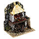 Miniature wood oven brick flame effect bulb 15x15x10 cm nativity 12-14 cm. s3