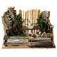 Wood and cork pen for sheeps with gate 10x15x10 cm for Nativity Scene with 8 cm characters s1