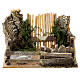 Sheep enclosure wood cork gate 10x15x10 cm, nativity set 8 cm s1