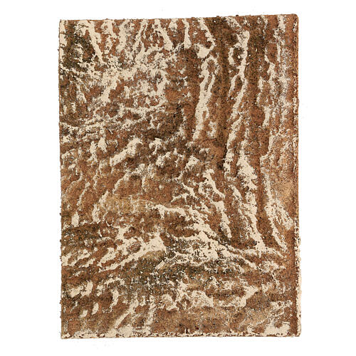 Cork panel bark effect for DIY Nativity Scene 33x25x1 cm 1