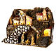 Nativity set: mountain village with mill, lights and Holy Family, for Nativity Scene with 6 cm avarage height characters, 30x15x20 cm s2