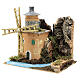Animated windmill figurine 8-10 cm on a river 20x20x15 cm s2