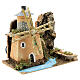 Animated windmill figurine 8-10 cm on a river 20x20x15 cm s3