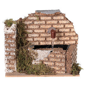 Fountains: Masonry cork fountain 10x15x10 cm for Nativity Scene with 8-10 cm standing characters
