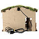 Lighted stable with fence 25x35x20 cm for 12 cm nativity s4