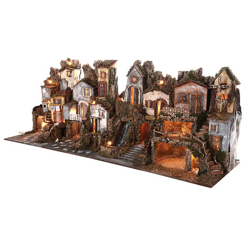 Modular village for Nativity Scene, classic style, for 10 cm characters, 70x180x50 cm 2