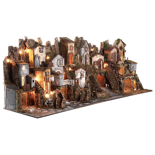Modular village for Nativity Scene, classic style, for 10 cm characters, 70x180x50 cm 4