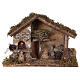 Stable with oven 35x15x25 cm for Nativity scenes with 10 cm figurines s5