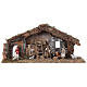 Barn with arch 25x55x20 cm for Nativity scenes with 10 cm figurines s1