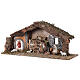 Barn with arch 25x55x20 cm for Nativity scenes with 10 cm figurines s4