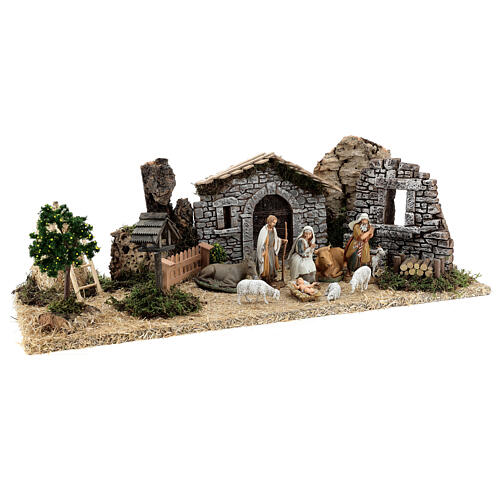 Granja Provenzal con estatuas 10 cm 55x25x20 cm 5