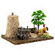 Nativity scene 10cm decor: vegetable garden corner with barn 20x15x15 cm s3