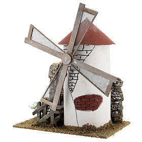 Windmühle im mediterranen Stil, 20x15x25 cm