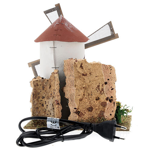 Wiatrak w stylu śródziemnomorskim, 20x15x25 cm 4