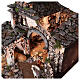 Dorf im mittelalterlichen Stil mit Figuren, 55x80x50 cm s8