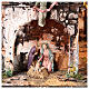 Village for Nativity scene in medieval style of dimensions 56x77x48 cm s2