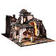 Village for Nativity scene in medieval style of dimensions 56x77x48 cm s5