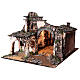 Village for Nativity scene in medieval style of dimensions 56x77x48 cm s11