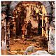 Medieval hamlet 55x80x50 cm with mirror and 12 cm figurines s6